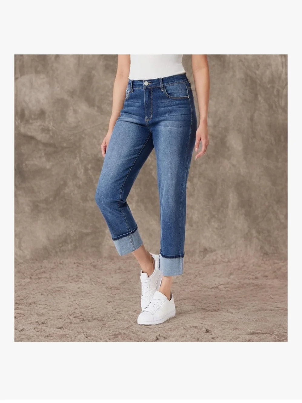 Angel's Forever Young Women's Signature Crop Jeans - Picture 3 of 12